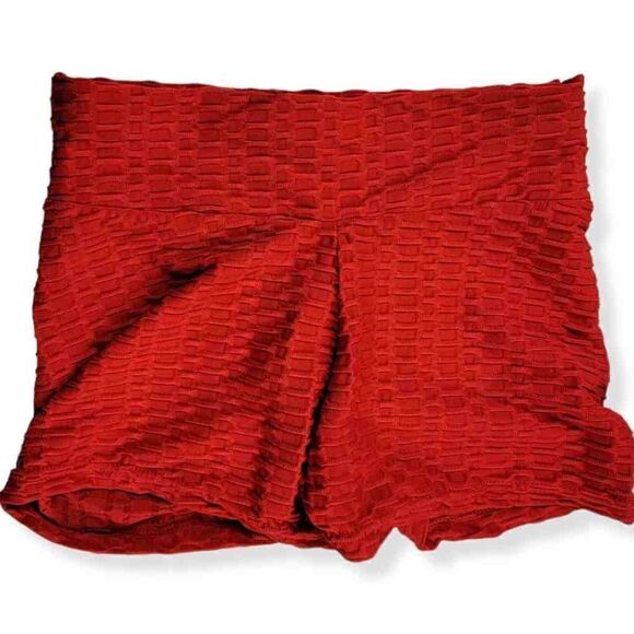 Tiktok Honeycomb Shorts in Red  Small - Picture 1 of 2